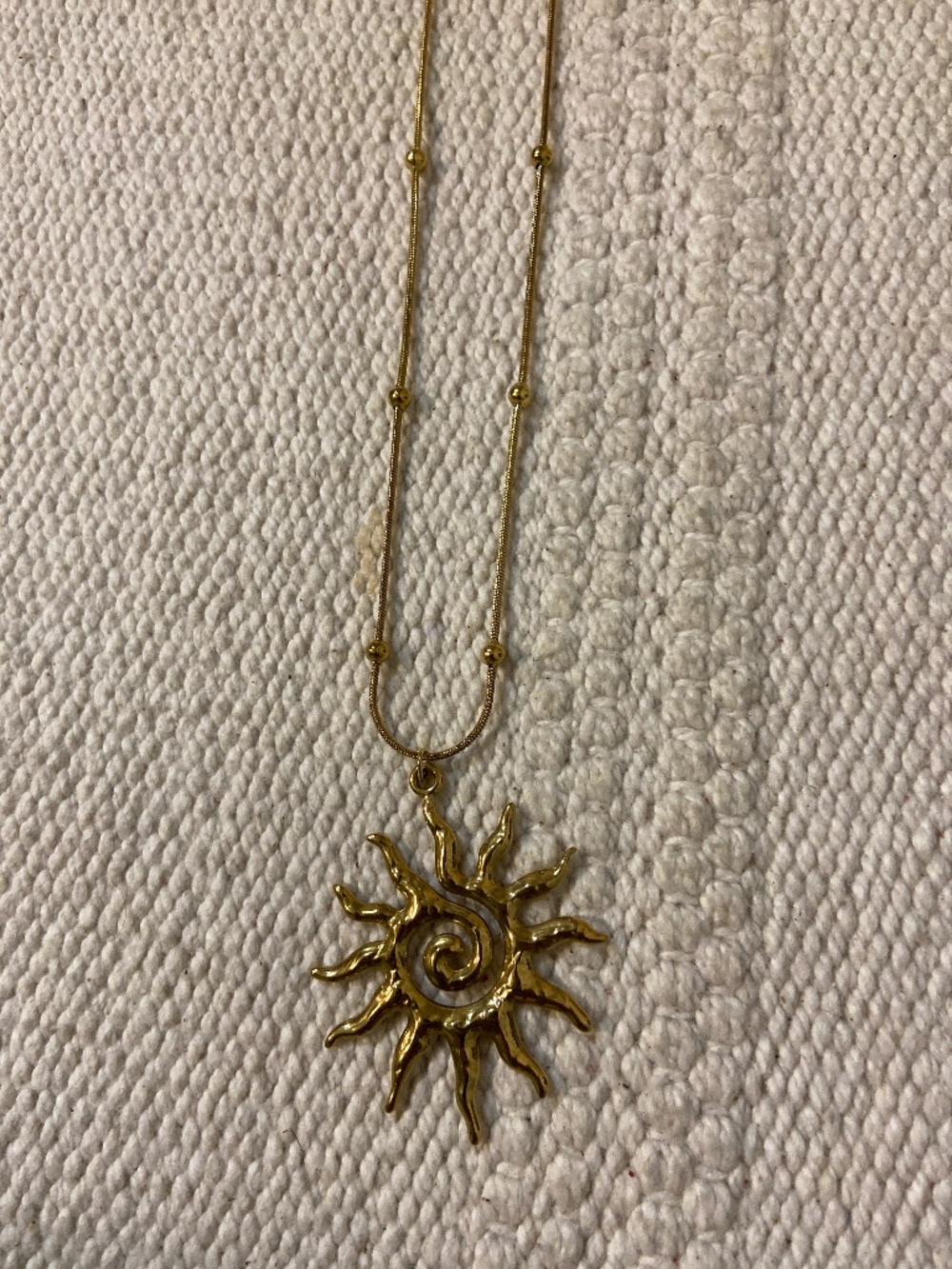 Sun necklace